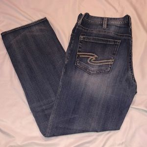 Silver light wash jeans size 34-30, new never worn